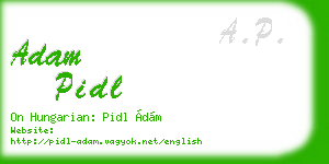 adam pidl business card